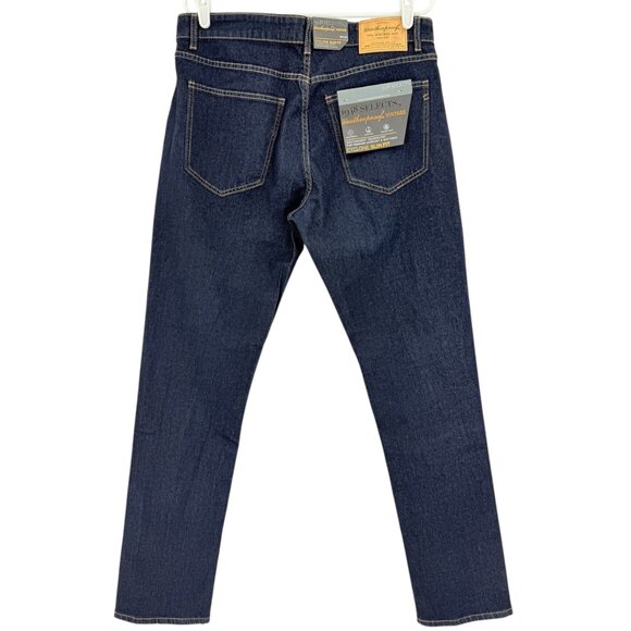 Weatherproof Vintage Men's Cyclone Slim Fit Ocean Depth Blue Denim Jeans 36x32 N - Picture 2 of 12